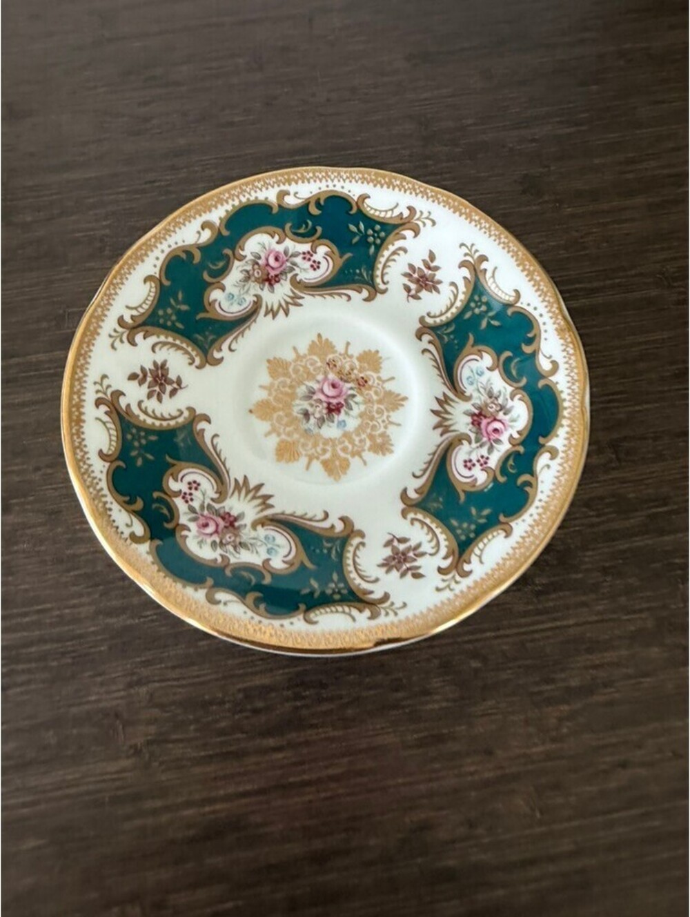 Vintage Paragon China Saucer - Teal